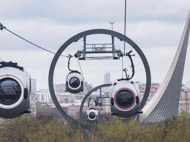 Канатная дорога в парке "Орион" на ВДНХ в Москве возобновила работу